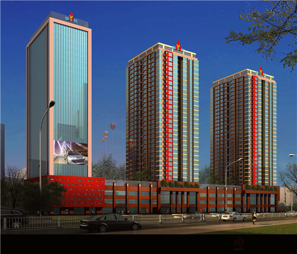 濟寧新世紀大廈效果圖